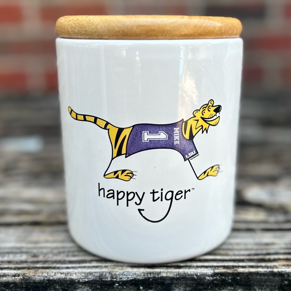 Faust Heirlooms LSU Tigers Mike the Tiger Paul Schexnayder Storage Canister C8
